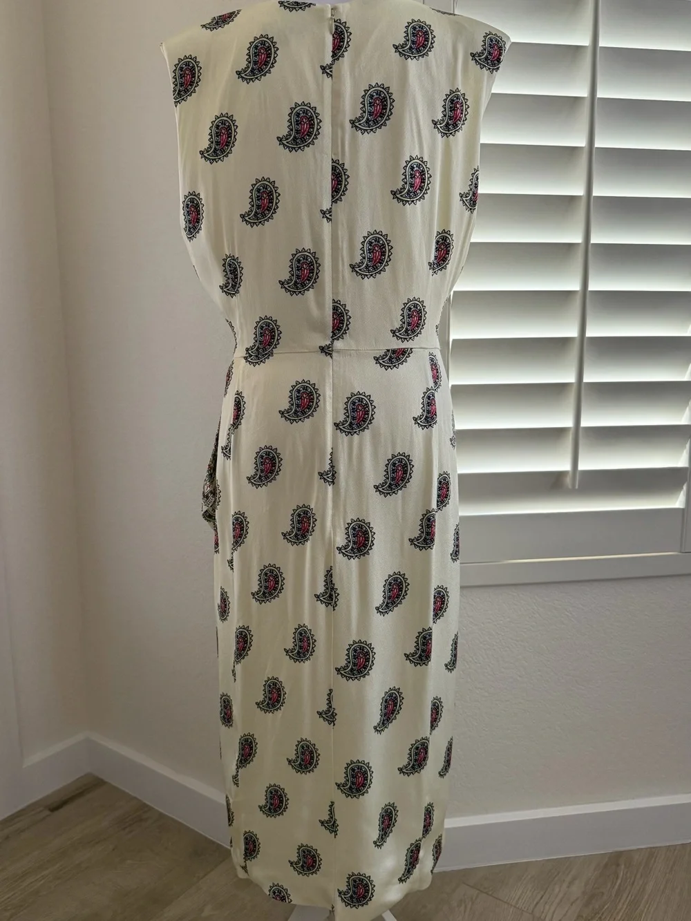 J.Crew Paisley Print Mixed-Pattern Dress